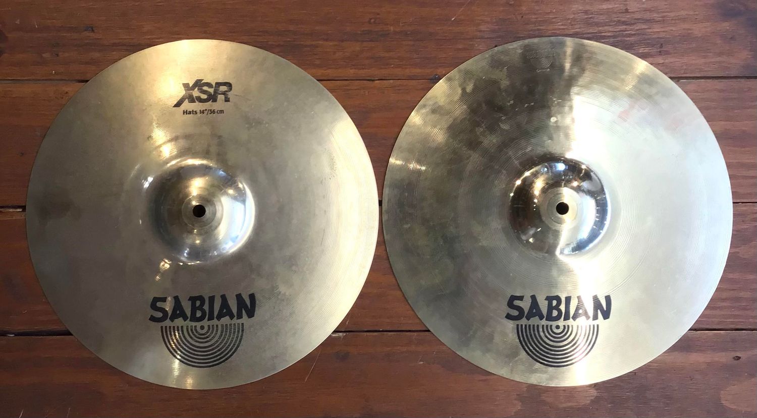 USED Sabian XSR 14&quot; Hi-Hat Cymbals (Pair)