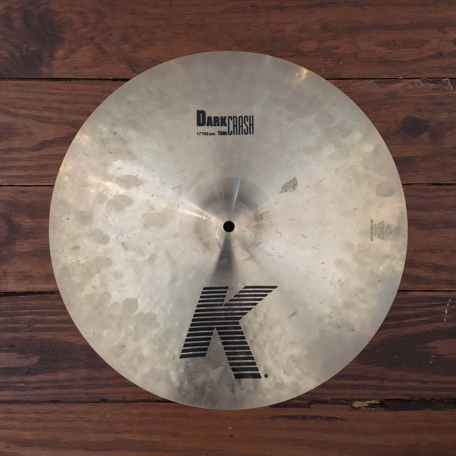 USED Zildjian K 17&quot; Dark Crash Thin Cymbal