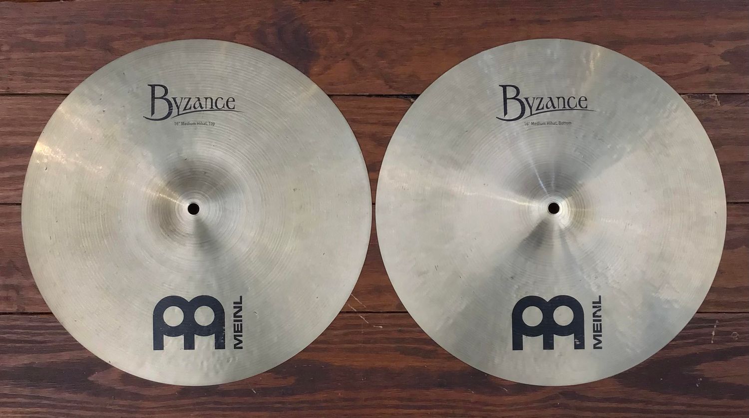USED Meinl Byzance Traditional 16&quot; Medium Hi-Hat Cymbals (Pair)