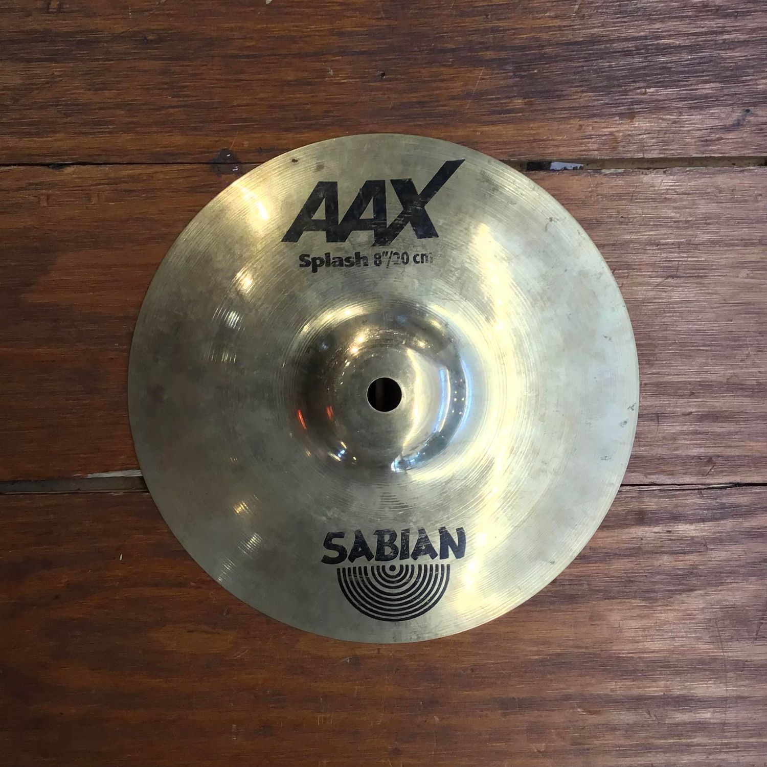 USED Sabian AAX 8&quot; Splash Cymbal (Brilliant)