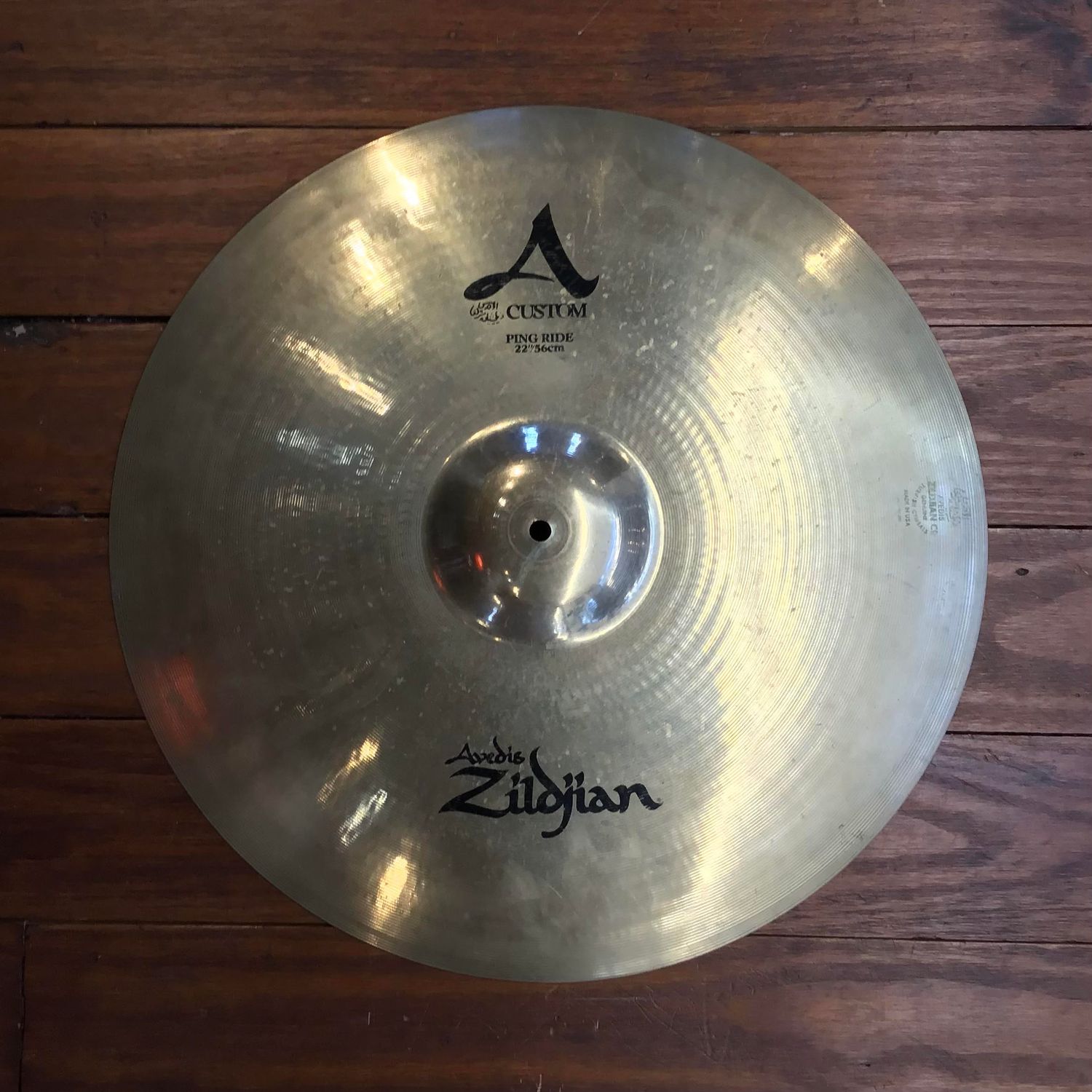 USED Zildjian A Custom 22&quot; Ping Ride Cymbal