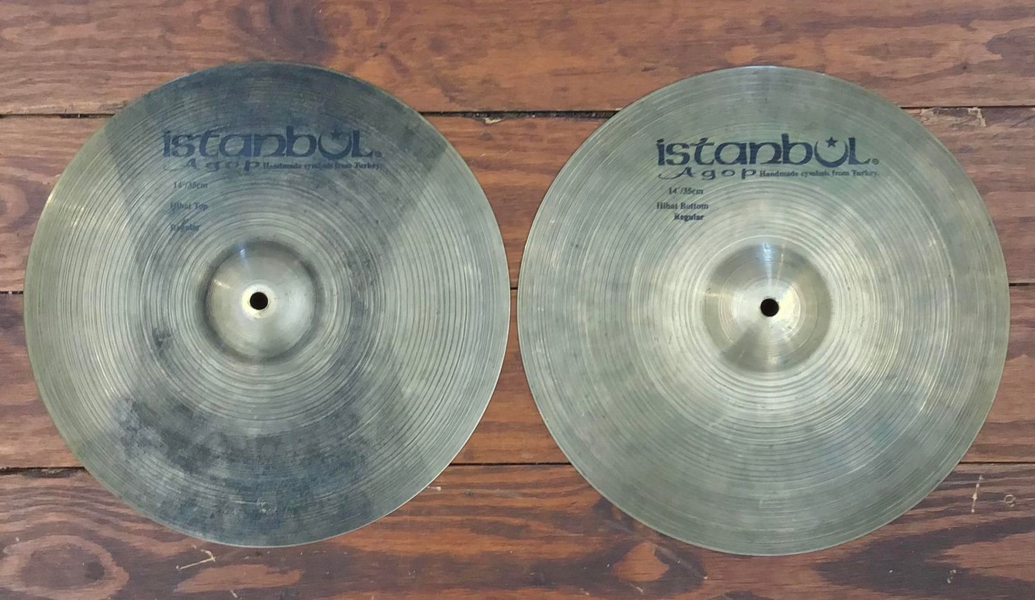USED Istanbul Agop 14&quot; Regular Hi-Hat Cymbals (Pair)