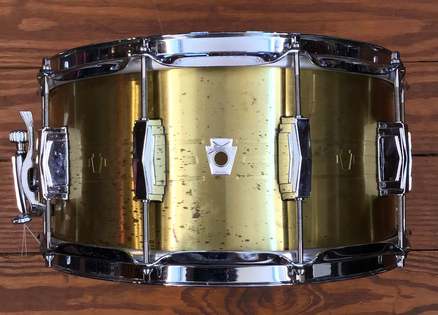 USED Ludwig Heirloom 7x14 Brass Snare Drum