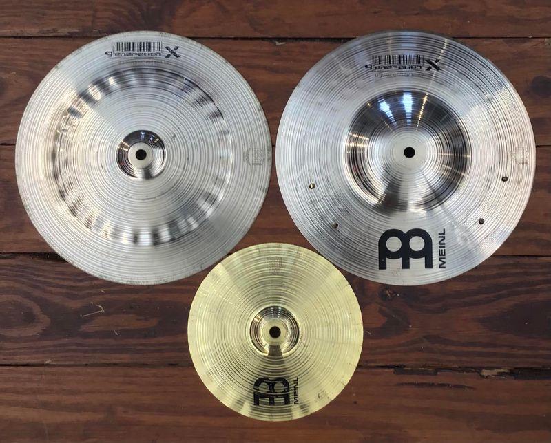USED Meinl Generation X 12&quot; Johnny Rabb Safari Hi-Hat Cymbals (Top, Bottom, Splash)
