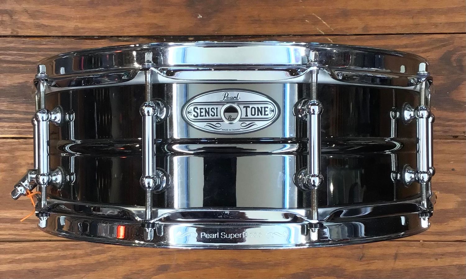 USED Pearl Sensitone 5x14 Black Nickel Over Brass Snare Drum