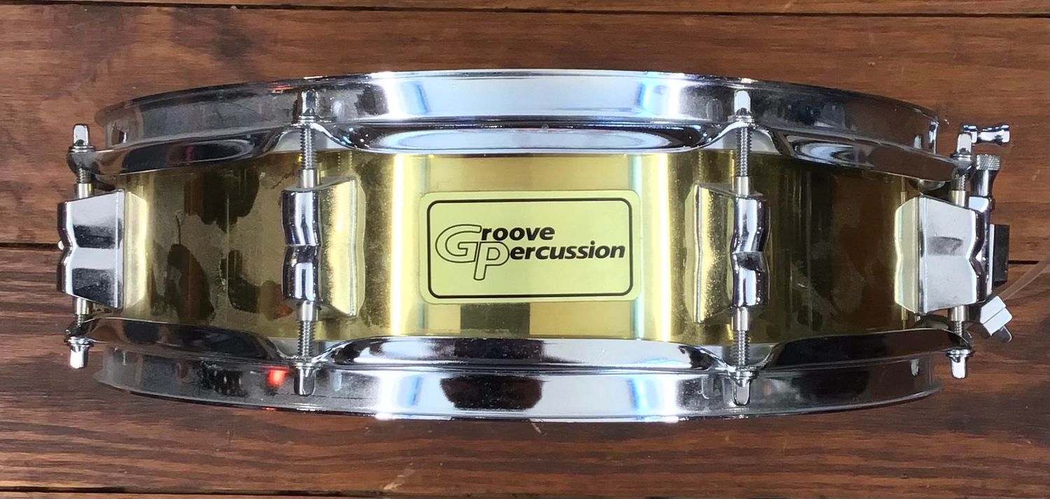 USED Groove Percussion 3x13 Brass Piccolo Snare Drum