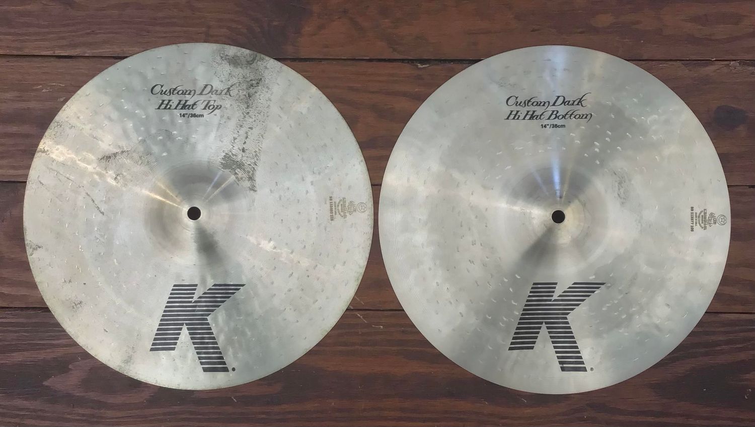 USED Zildjian K Custom 14&quot; Dark Hi-Hat Cymbals (Pair)