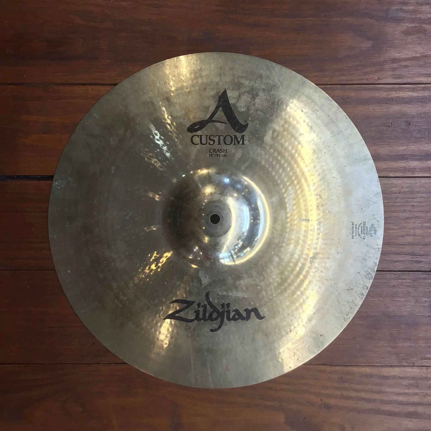USED Zildjian A Custom 18&quot; Crash Cymbal