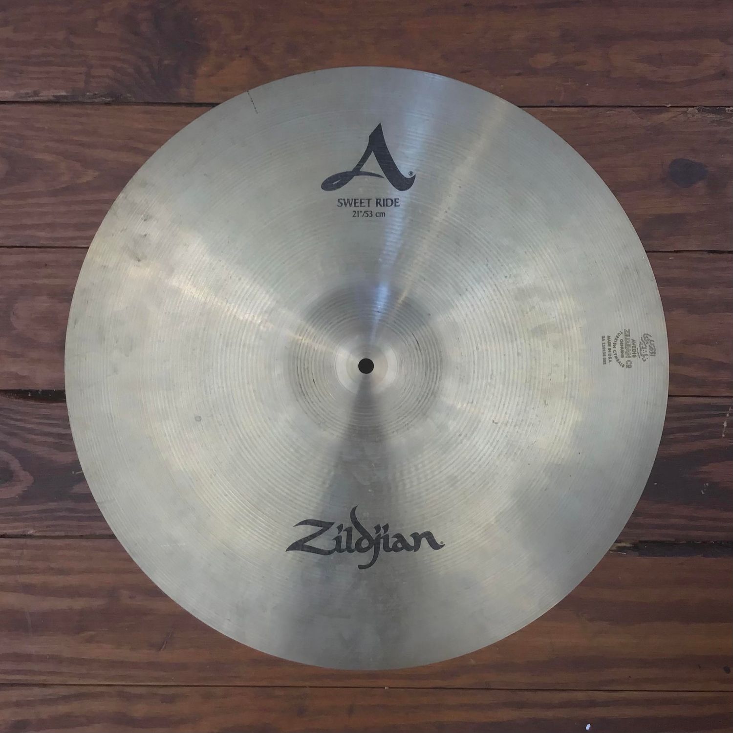 USED A Zildjian 21&quot; Sweet Ride Cymbal