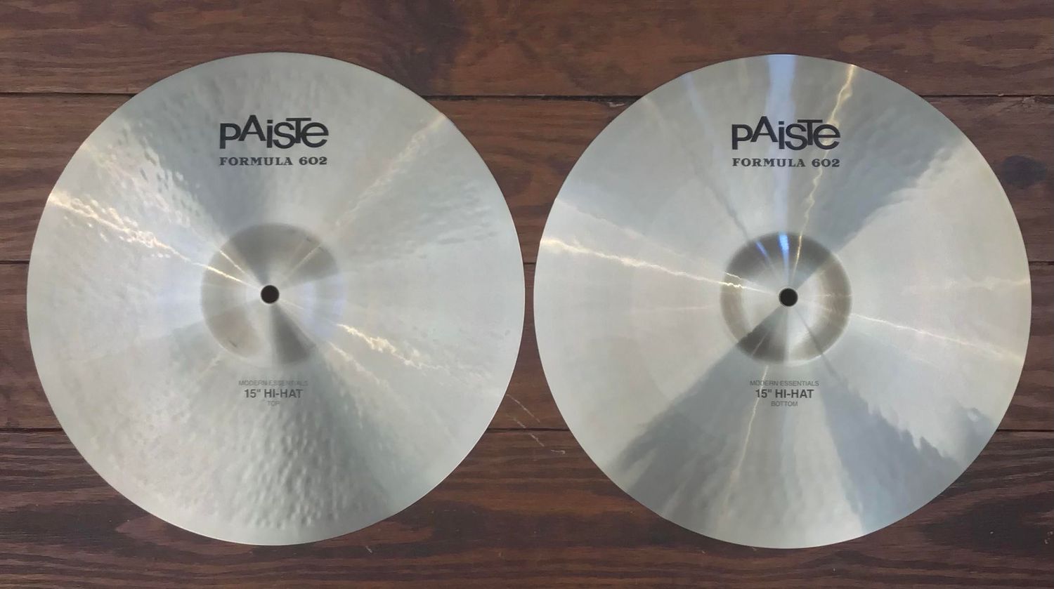 USED Paiste Formula 602 15&quot; Modern Essentials Hi-Hat Cymbals (Pair)