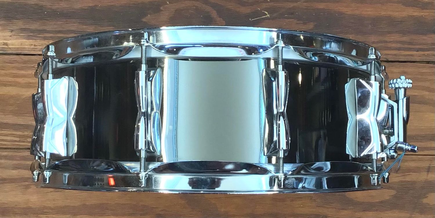 USED 5x14 Black Nickel Over Brass Snare Drum (Yamaha Lugs, INDe Throw Off)