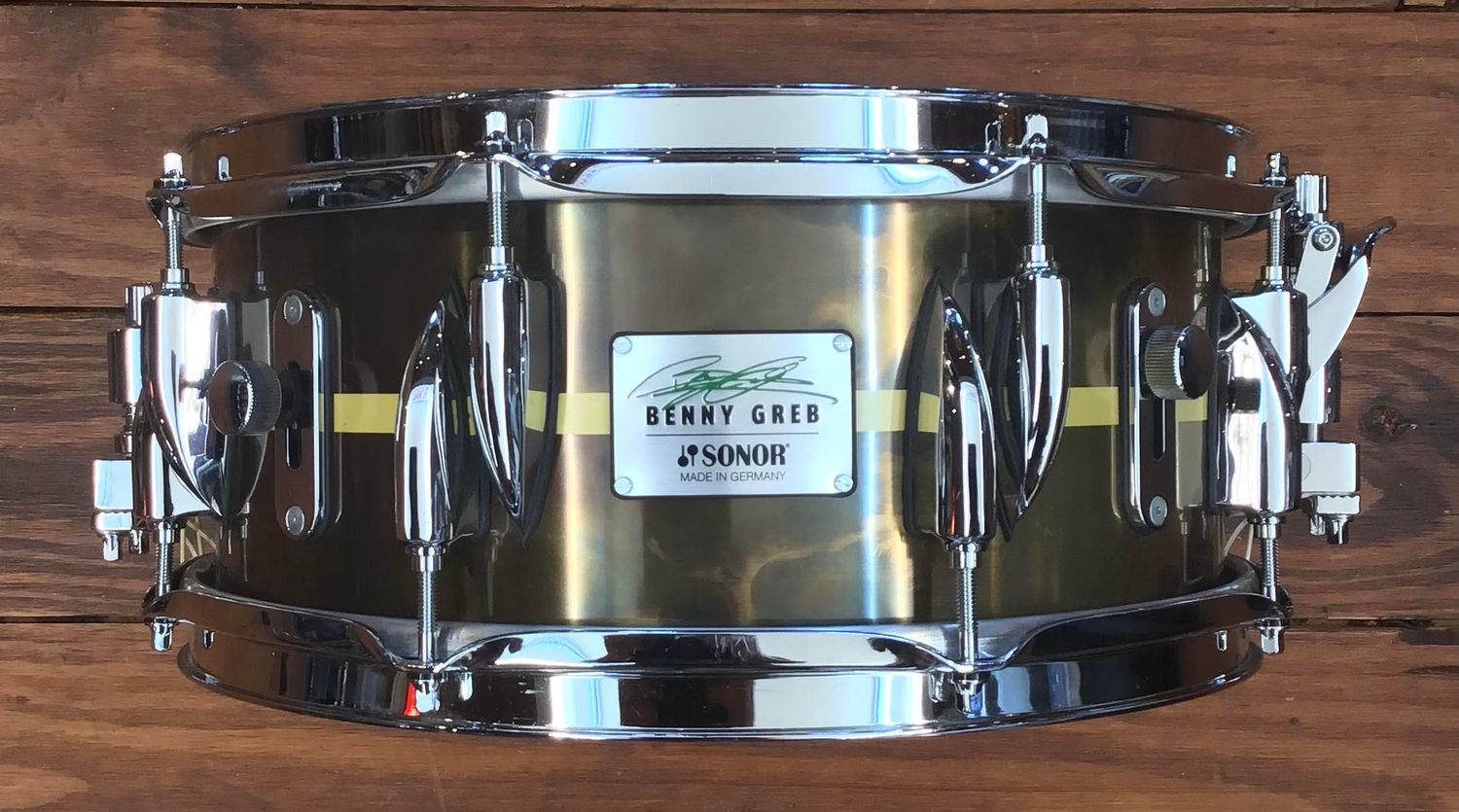 USED Sonor Benny Greb Signature 5.75x13 Brass Snare Drum