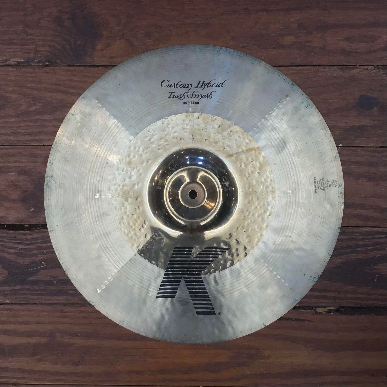 USED Zildjian K Custom 19&quot; Hybrid Trash Smash Cymbal