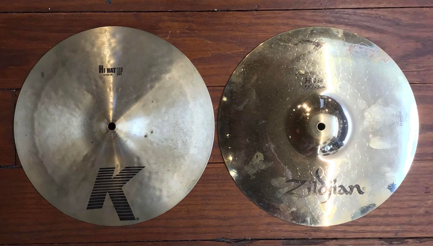 USED Zildjian K/Z 13&quot; Hi-Hat Cymbals (Pair)