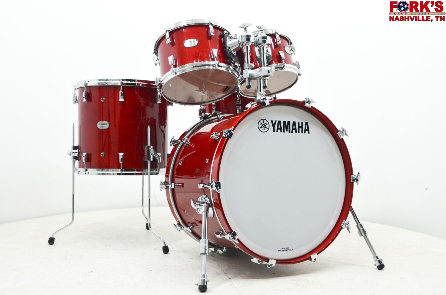 Yamaha Absolute Hybrid Maple 5pc Drum Kit - &quot;Red Autumn&quot;