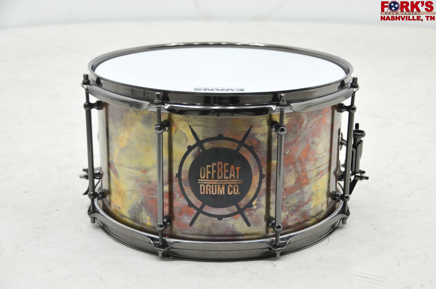 OFFBEAT Drum Co. 8x14&quot; Copper Snare w/Maple Rings