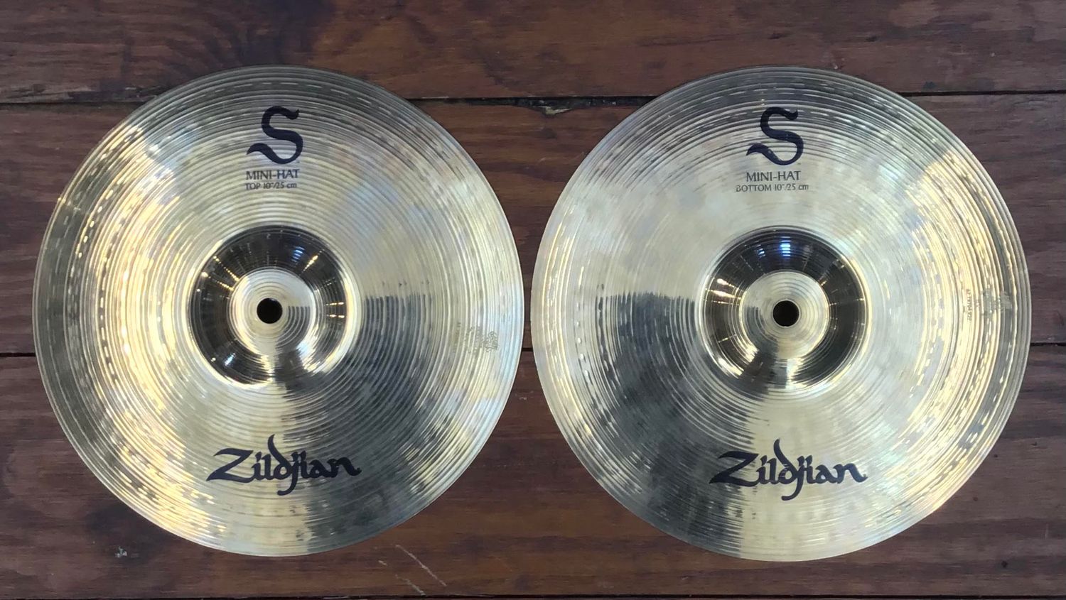 USED Zildjian S 10&quot; Mini Hi-Hat Cymbals (Pair)