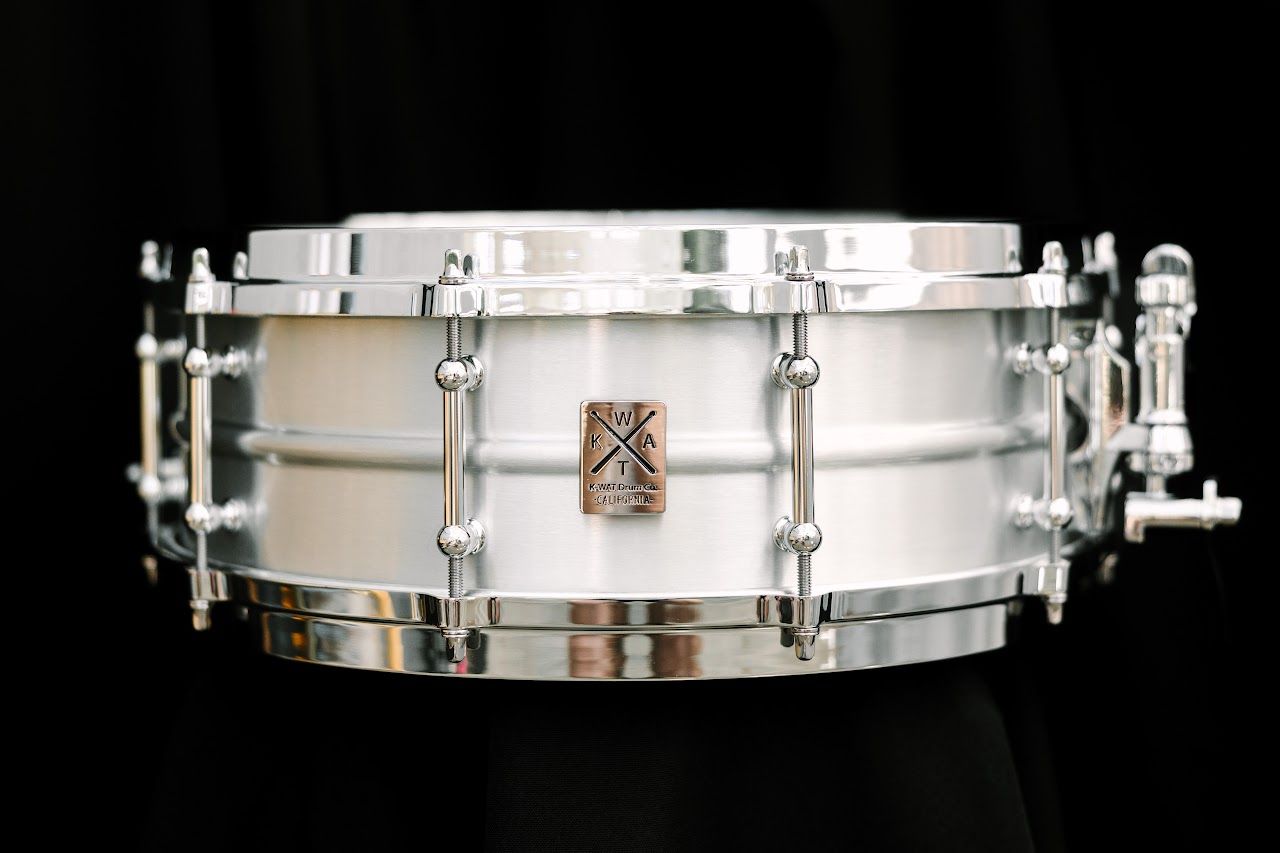 K-Wat Drum Co. &quot;The Tin Man&quot; 5x14 Aluminum Snare Drum