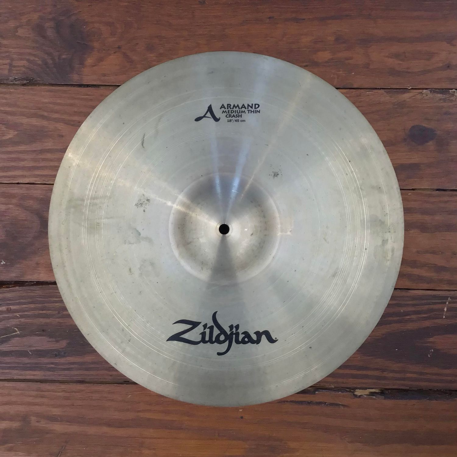 USED A Zildjian Armand 18&quot; Medium Thin Crash Cymbal