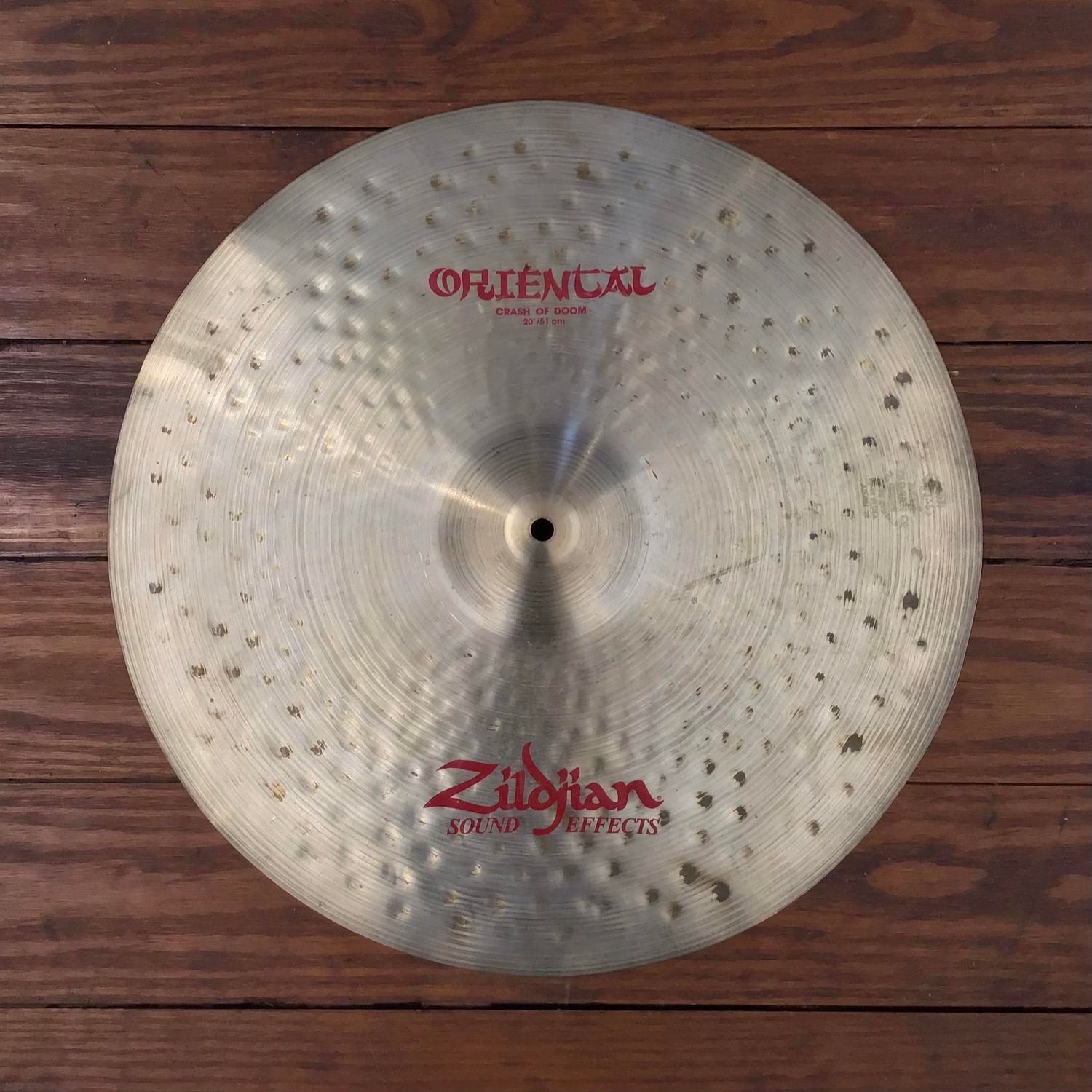 USED Zildjian Sound Effects 20&quot; Oriental Crash Of Doom Cymbal