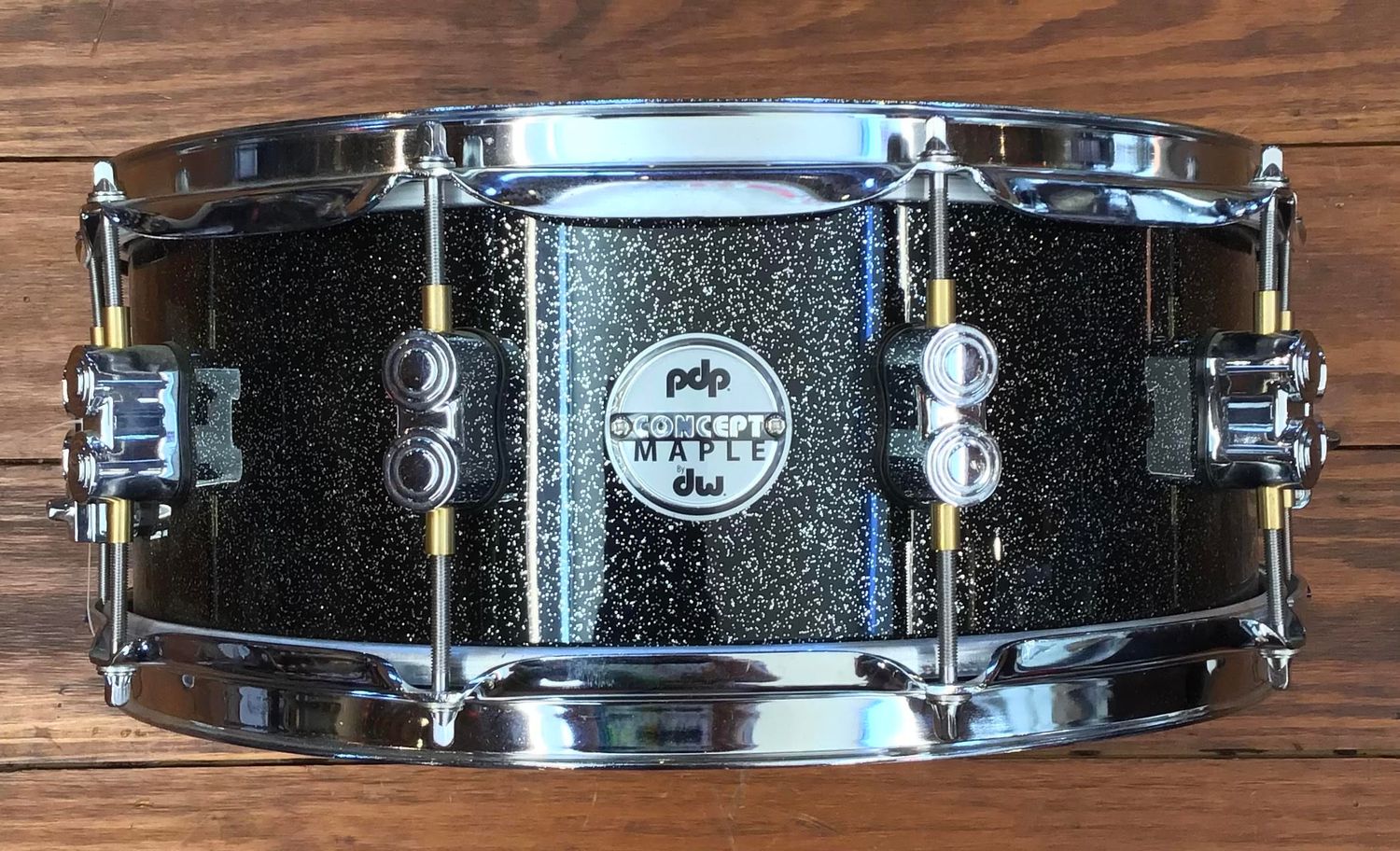 USED PDP 5x14 Concept Maple Snare Drum - &quot;Black Sparkle&quot;