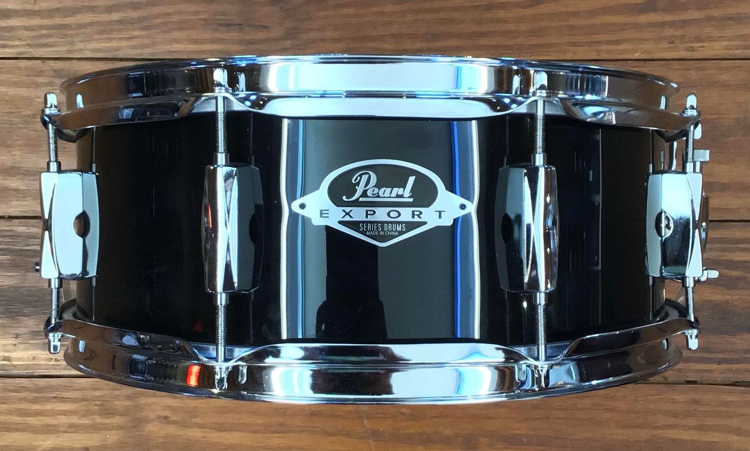 USED Pearl Export 5x14 Snare Drum - &quot;Jet Black&quot;