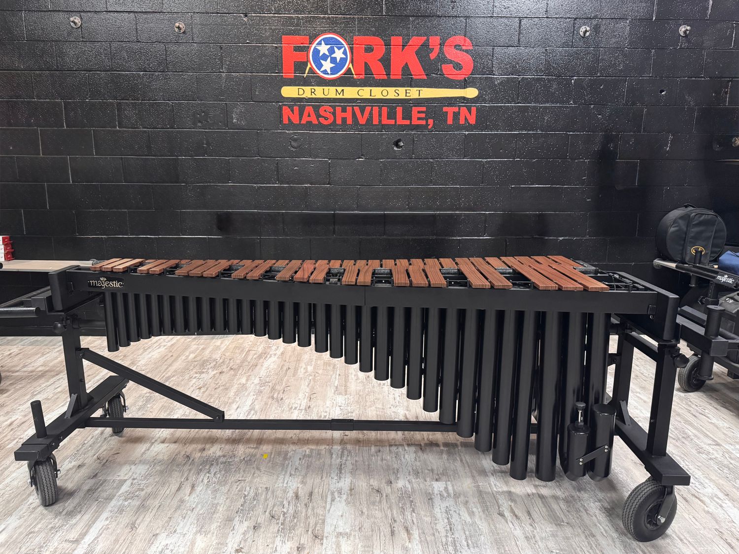 Majestic Quantum 4.6 Octave Synthetic Bar Marimba on Field Frame (Preowned MCDC 2025)