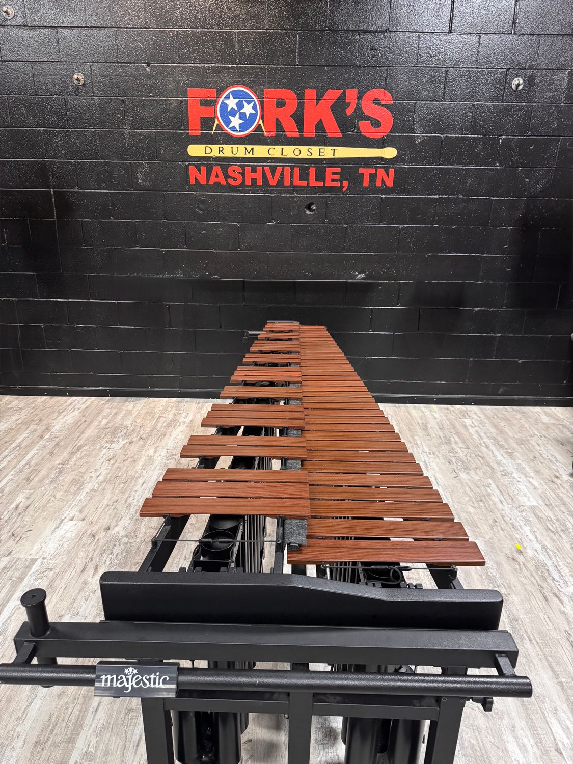 Majestic Quantum 4.6 Octave Synthetic Bar Marimba on Field Frame