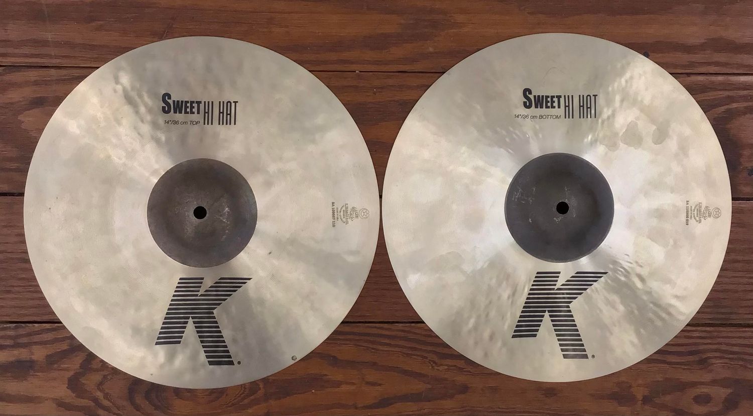 USED Zildjian K 14&quot; Sweet Hi-Hat Cymbals (Pair)