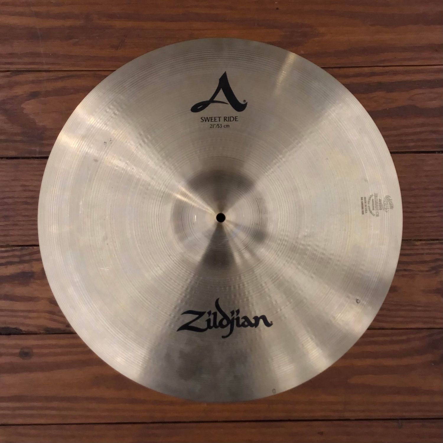 USED A Zildjian 21&quot; Sweet Ride Cymbal
