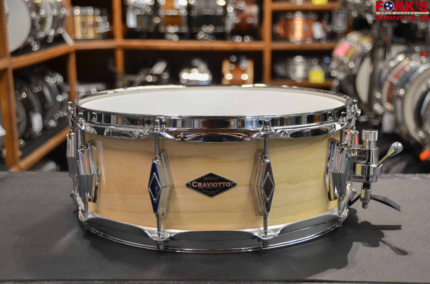 Craviotto Nashville Classic Series 5.5x14 Poplar Snare Drum - &quot;Oil Finish&quot;