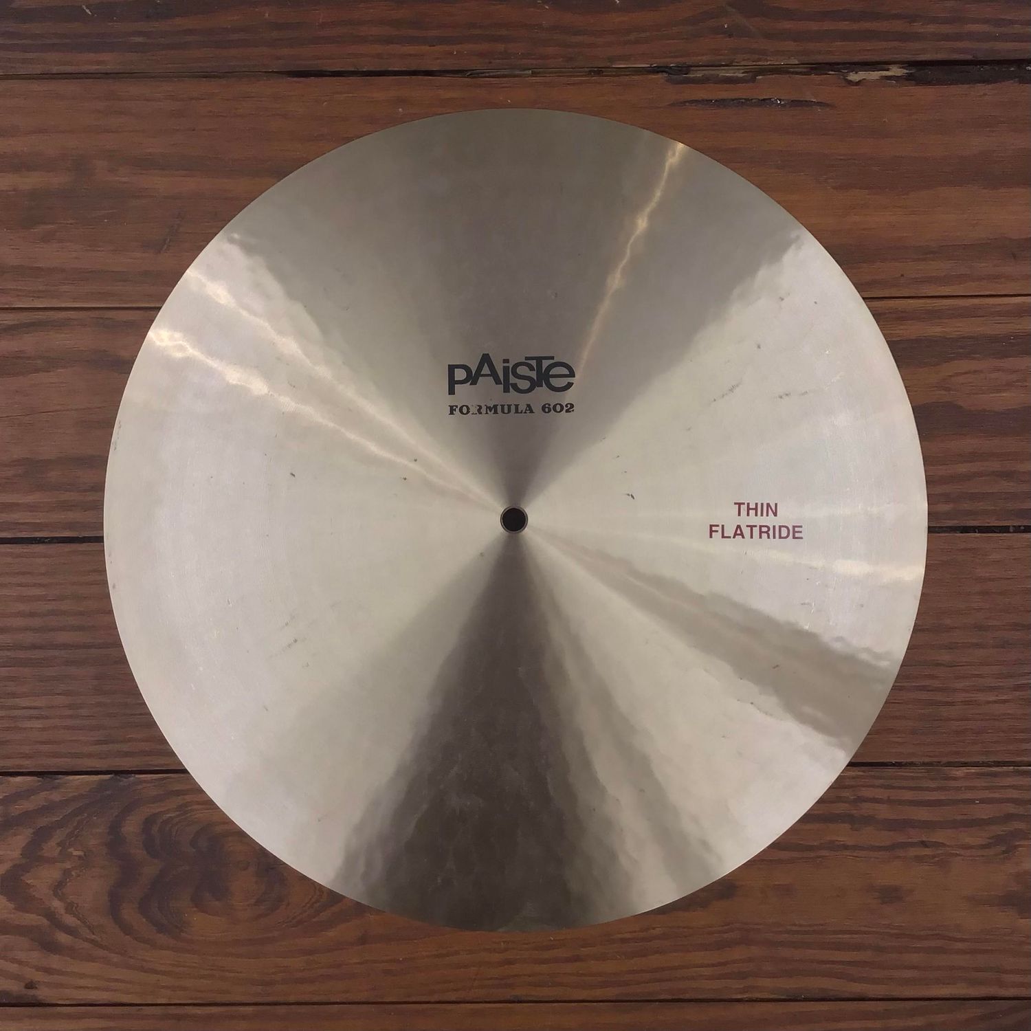USED Paiste Formula 602 18&quot; Thin Flatride Cymbal