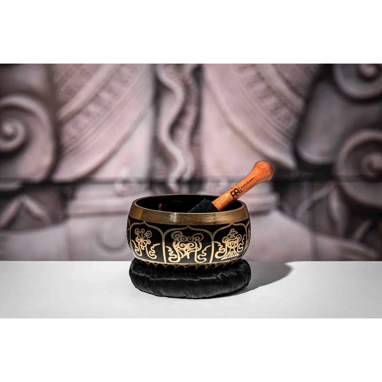 Meinl Sonic Energy Ornamental Series Singing Bowl, 400g, Black