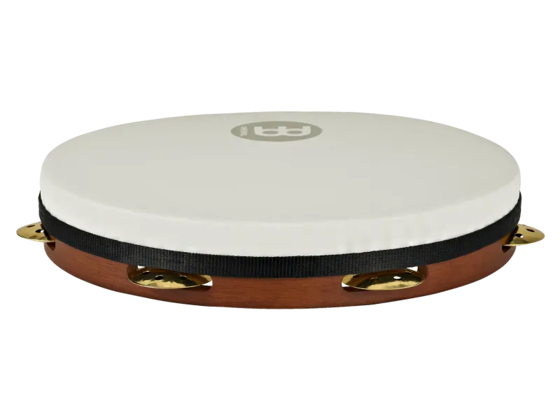 Meinl 12" Pandeiro, Hand Hammered Vented Brass Jingles -= African Brown