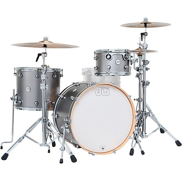 DW Design Series 3pc Drum Kit - "Titanium Satin"