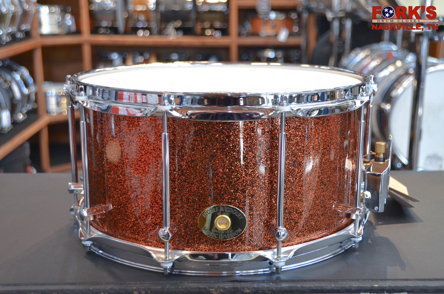 Noble &amp; Cooley 7x14 Solid Shell Maple Snare Drum - "Copper Sparkle"