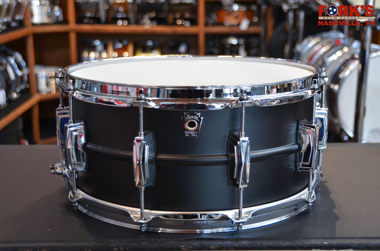 Ludwig 6.5x14 Stealth Brass Snare Drum