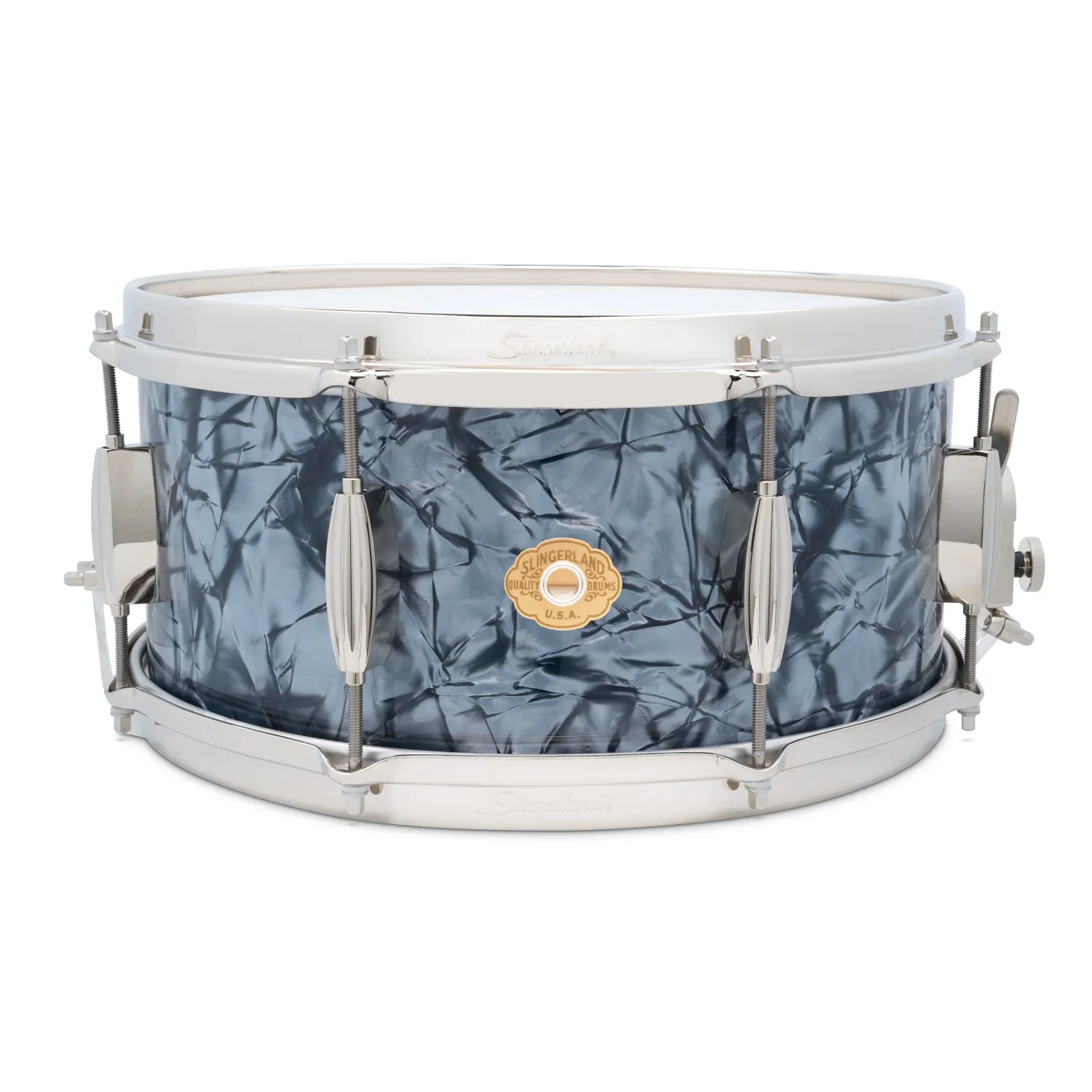 Slingerland 6.5x14 Radio King Snare Drum - "Black Diamond Pearl"