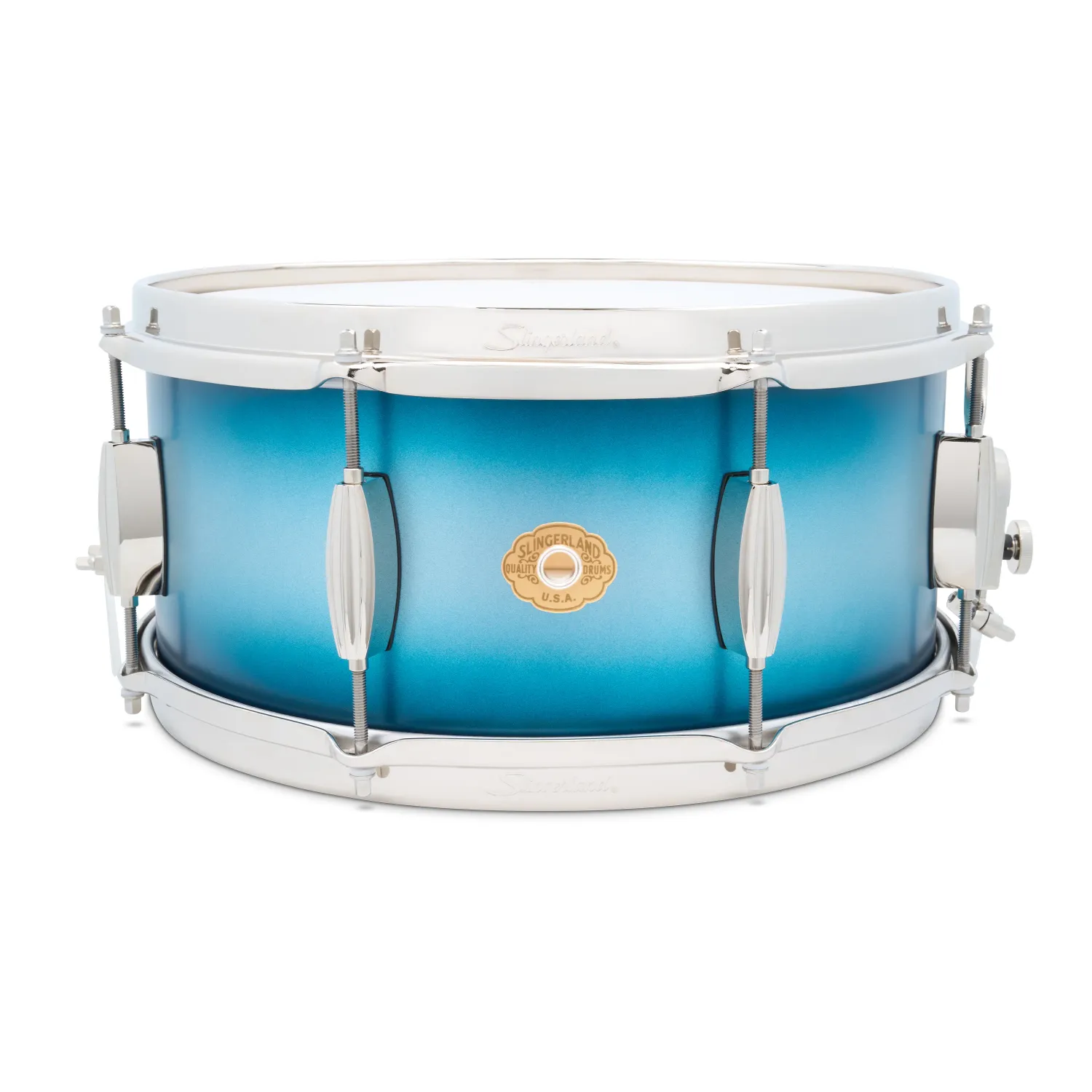 Slingerland Radio King Artist Snare Drum 14x6.5 "Blue &amp; Silver Lacquer"