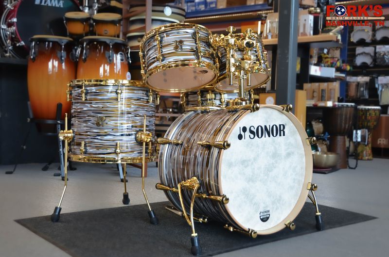 Sonor SQ2 5pc Drum Kit, Medium Maple, Gold Hardware - "Gold Oyster"