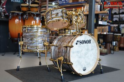 Sonor SQ2 5pc Drum Kit, Medium Maple, Gold Hardware - "Gold Oyster"