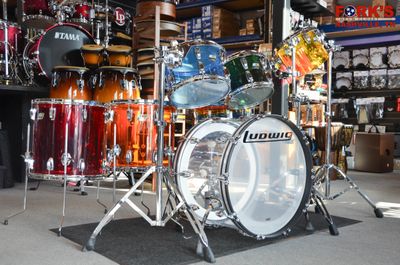 Ludwig Vistalite Jellybean 8 Piece Drum Kit