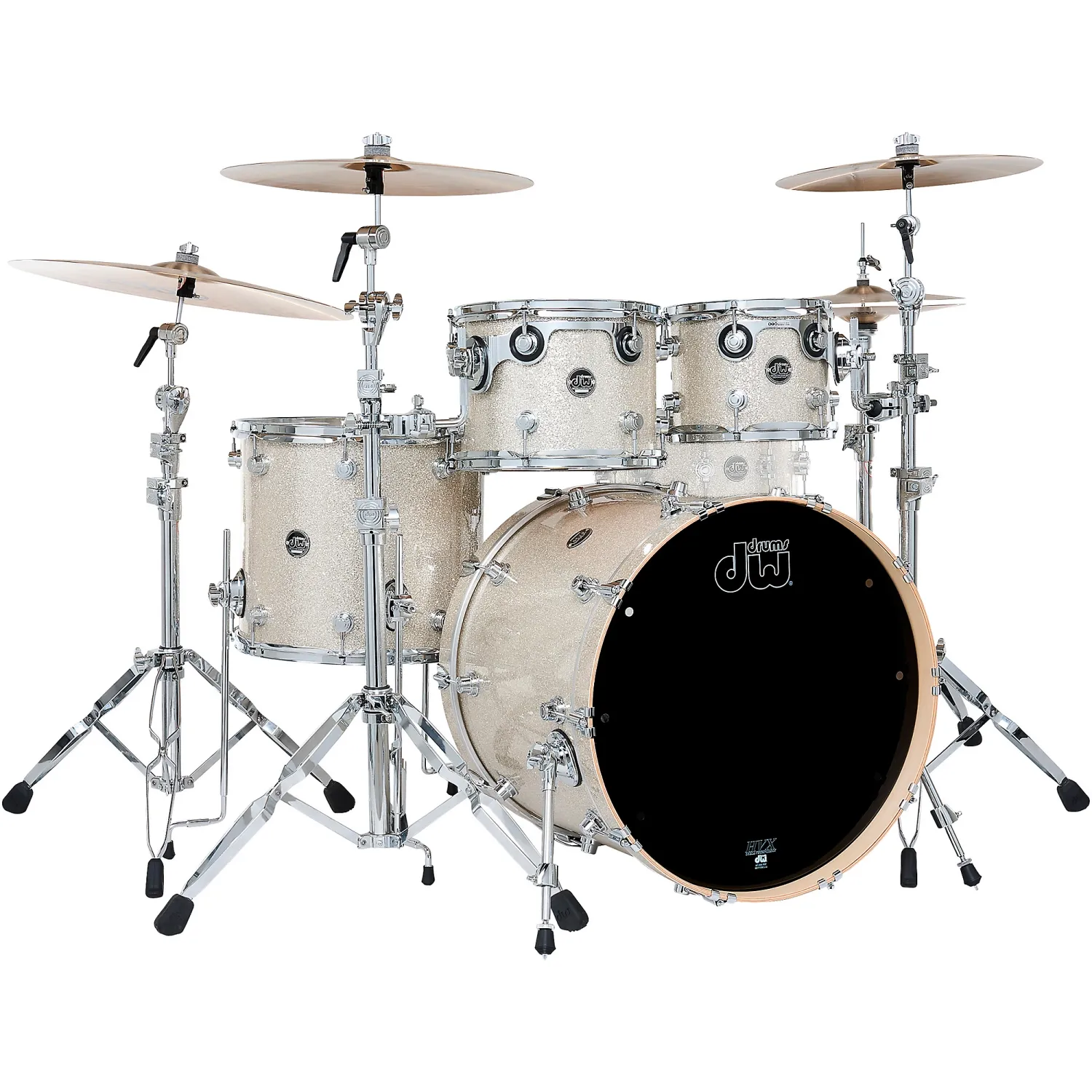 DW LTD Performance Series 4pc Drum Kit - "Broken Glass Glitter"