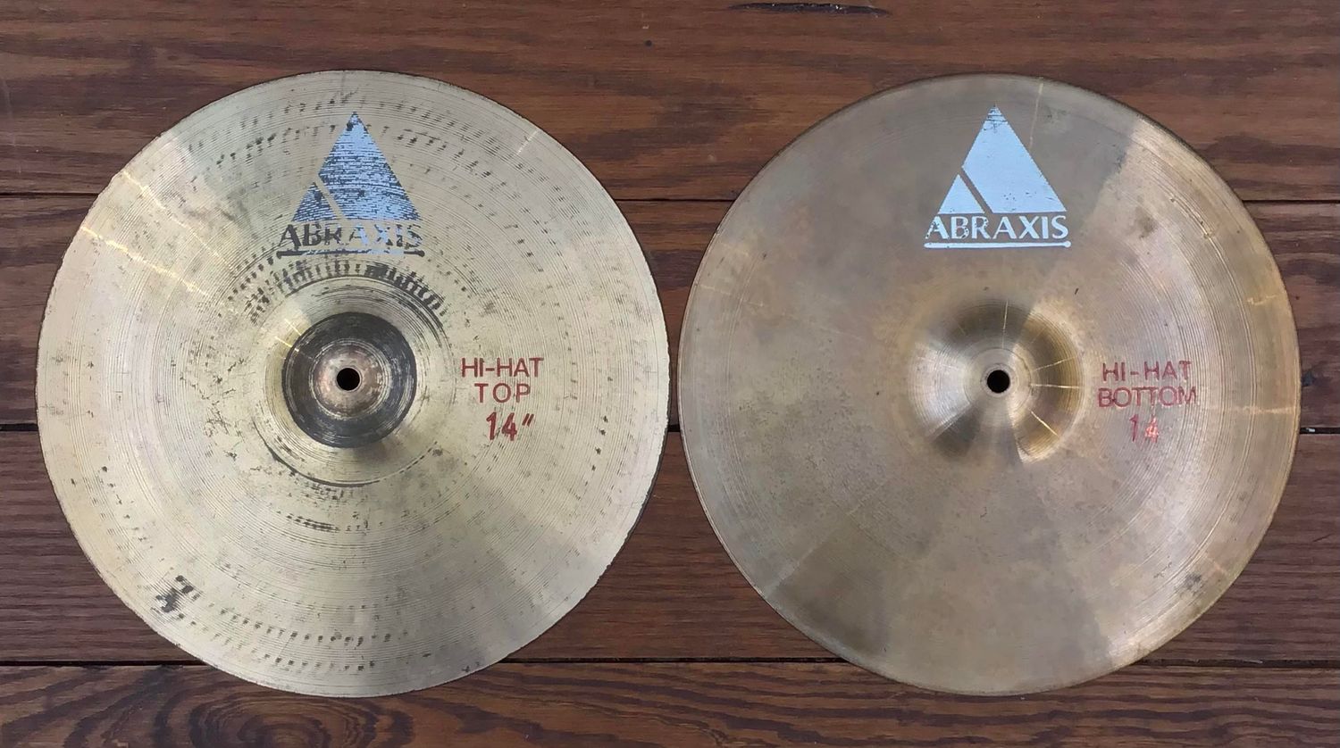 USED UFIP Abraxis 14” Hi-Hat Cymbals (Pair)
