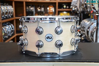 DW Collector's Maple 8x14 Snare Drum - "Natural Satin Oil"