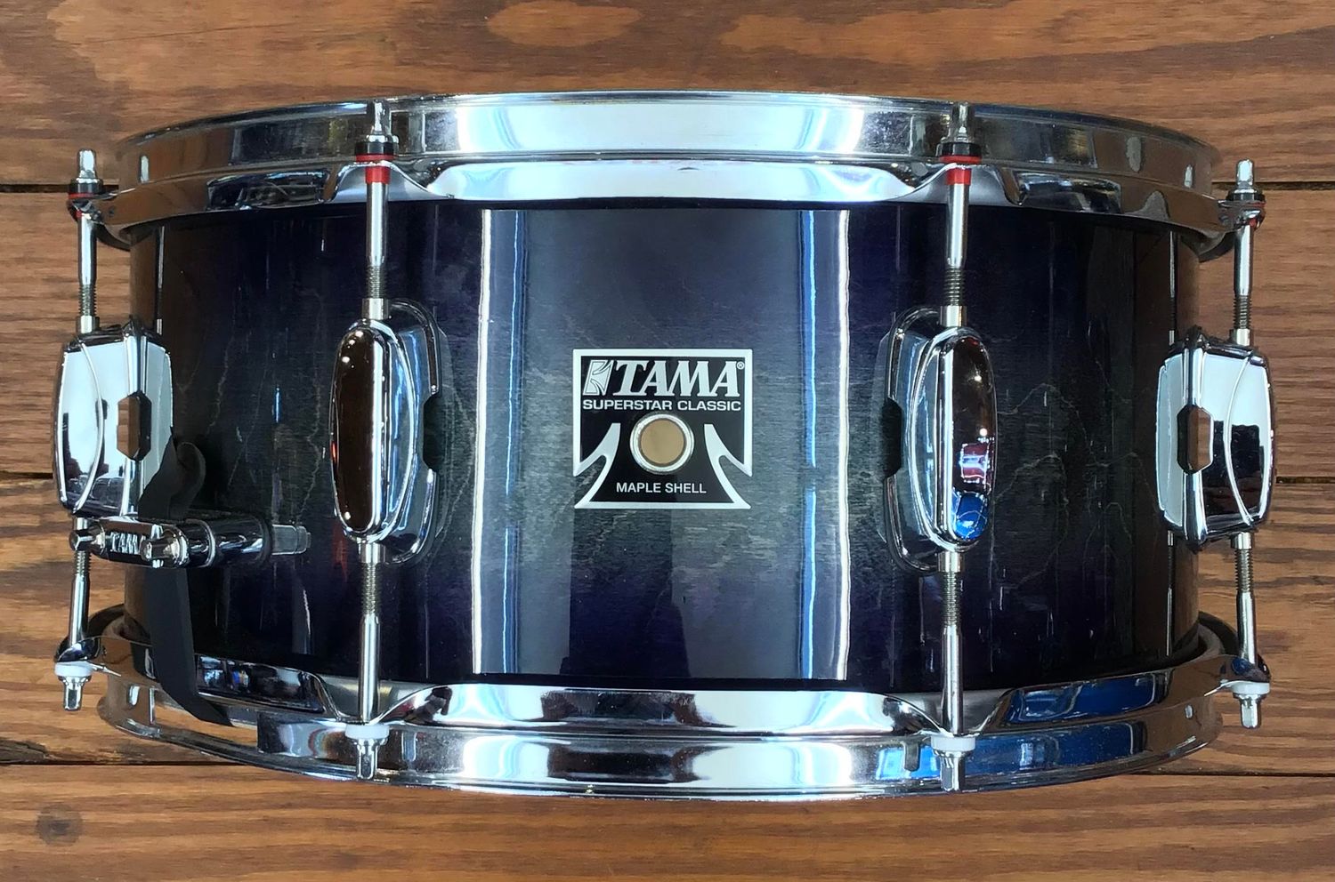 USED Tama Superstar Classic 6.5x14 Snare Drum - "Dark Indigo Burst"