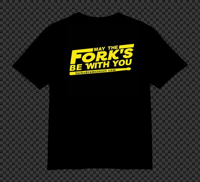 May The Fork's Be With You T-Shirt - Black