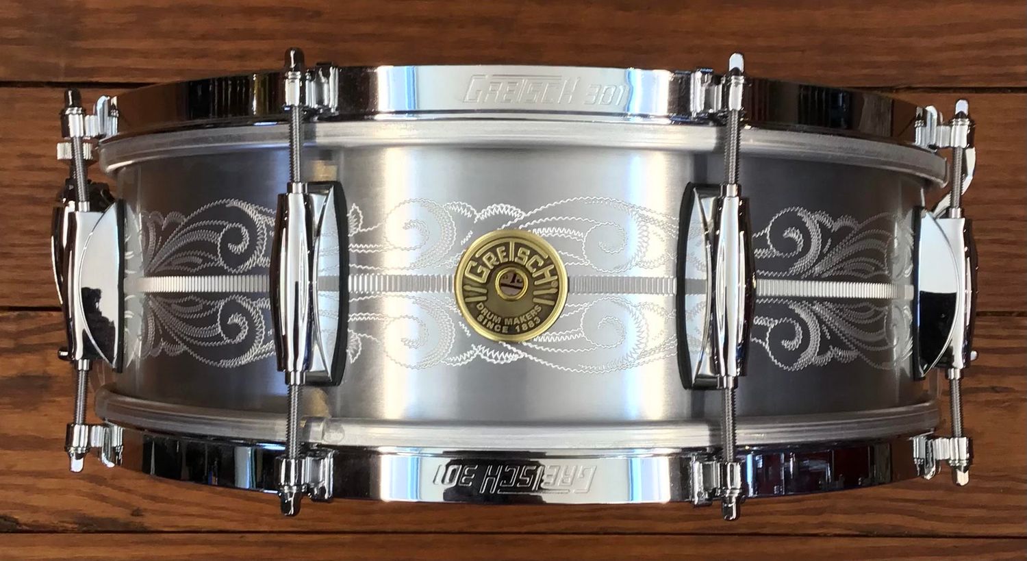 USED Gretsch 135th Anniversary 5x14 Aluminum Snare Drum