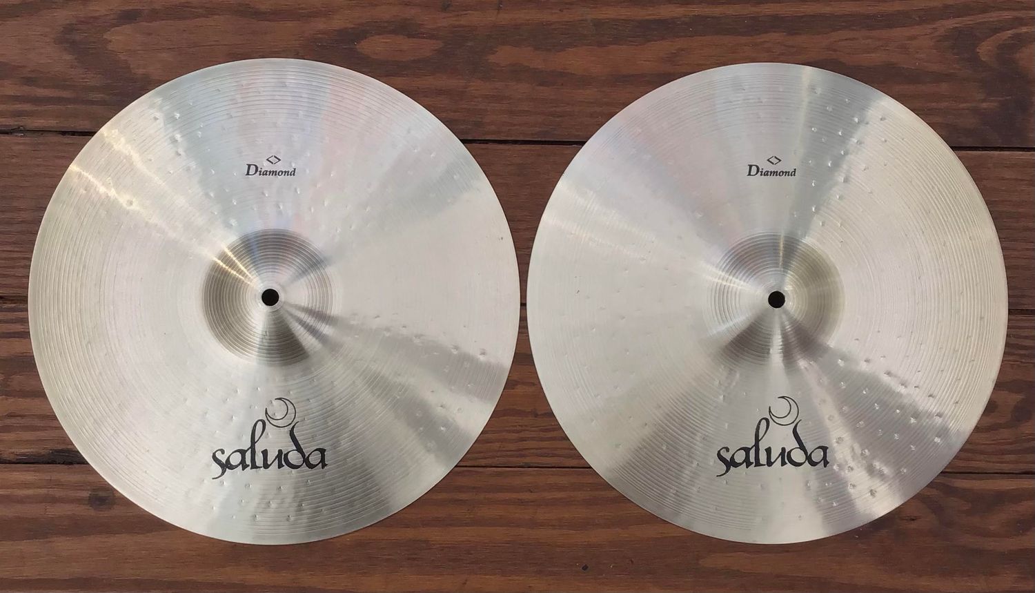 USED Saluda Diamond 15" Hi-Hat Cymbals (Pair)