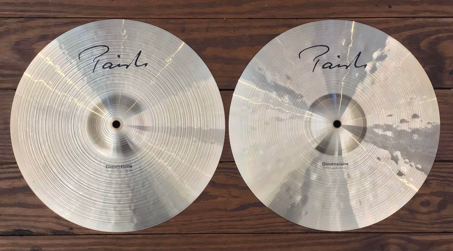 USED Paiste Dimensions 15" Thin Heavy Hi-Hat Cymbals (Pair)